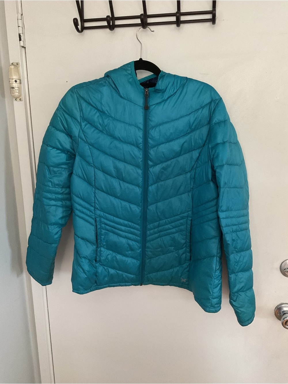Lightweight Teal Women's Packable Puffer Jacket